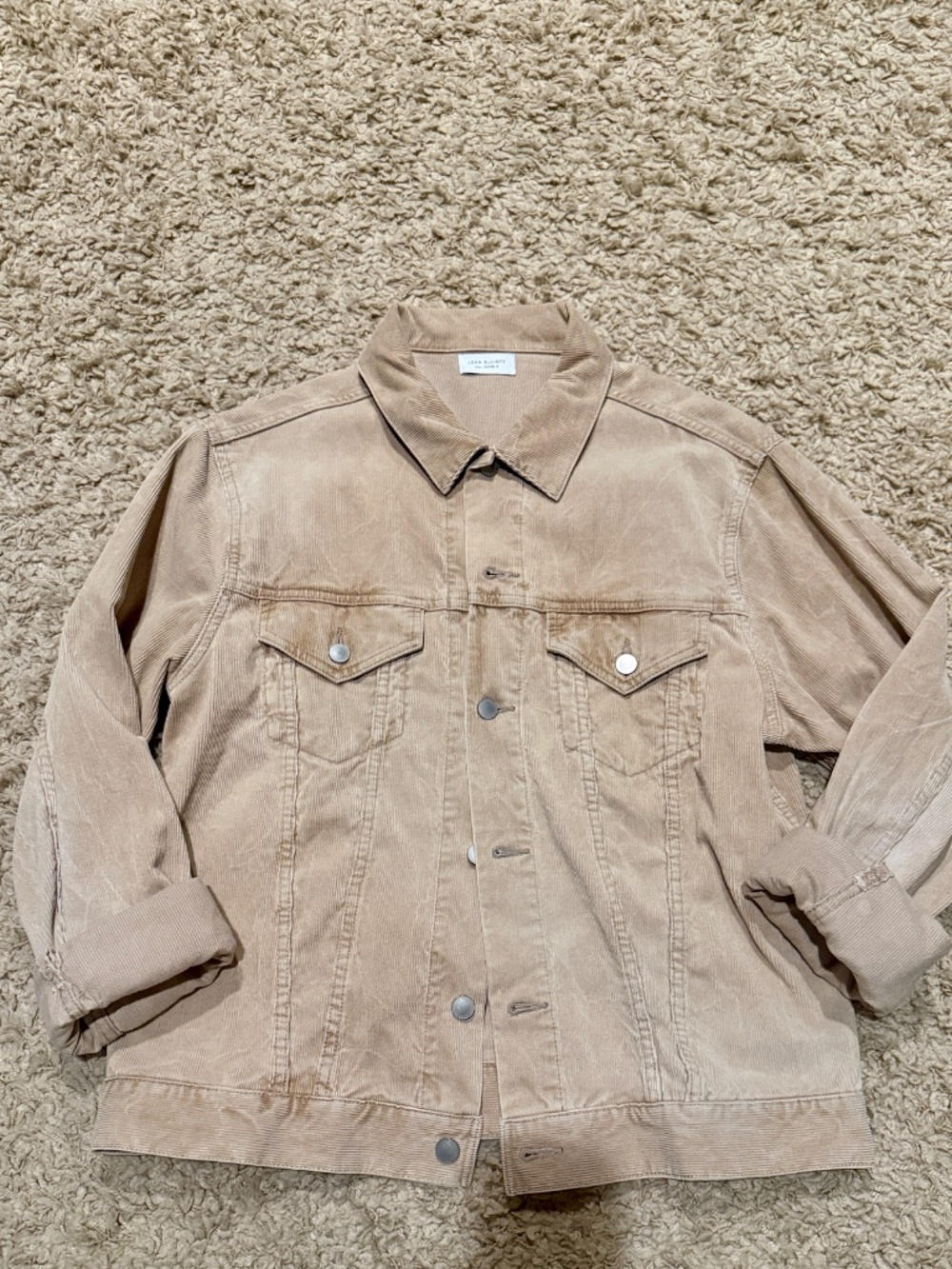 The Thumper Jacket Type III Corduroy by John Elliott Light Tan Size 4 (L-XL)